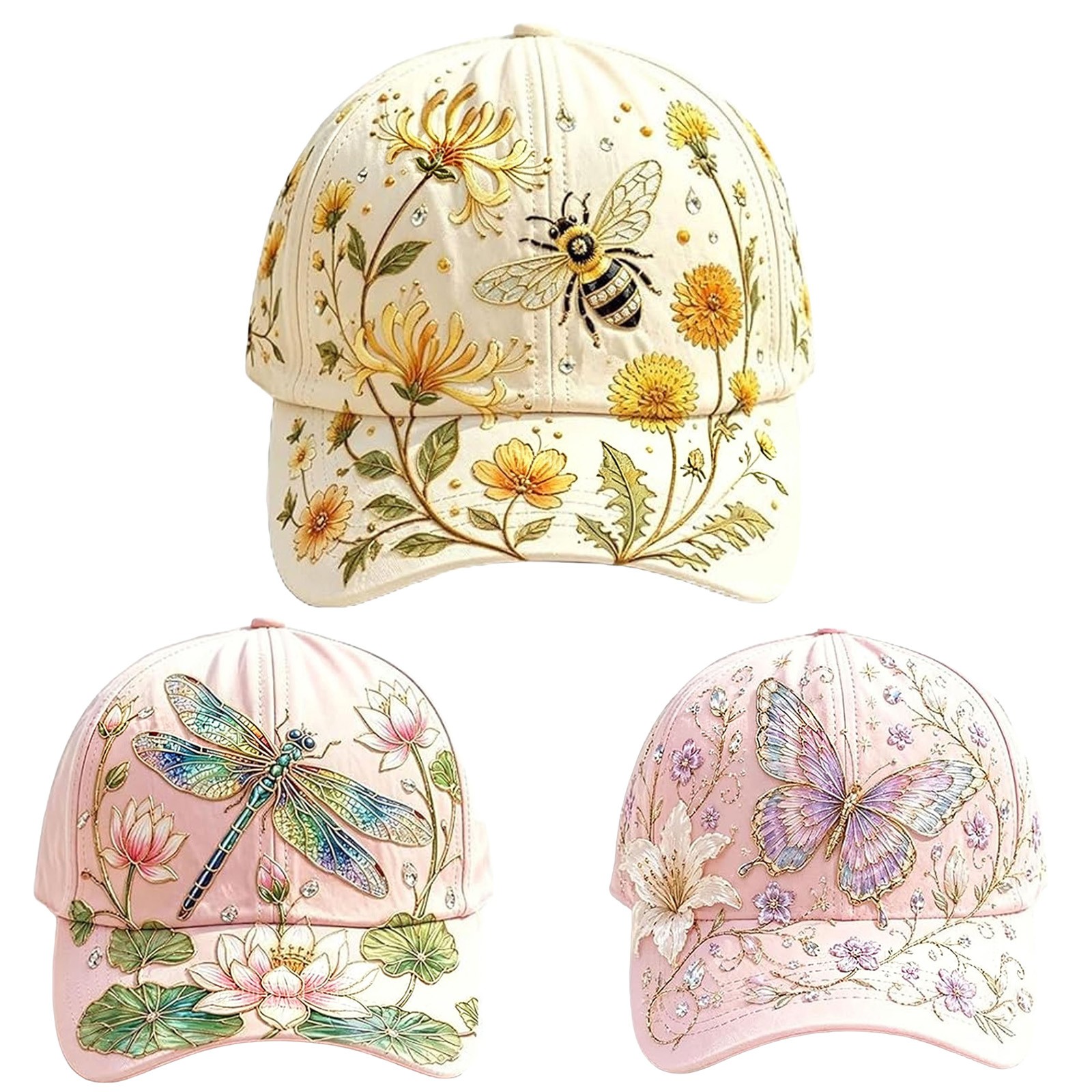 2026 Garden Morning Cap Soft Breathable Adjustable Hat with Art Patterns