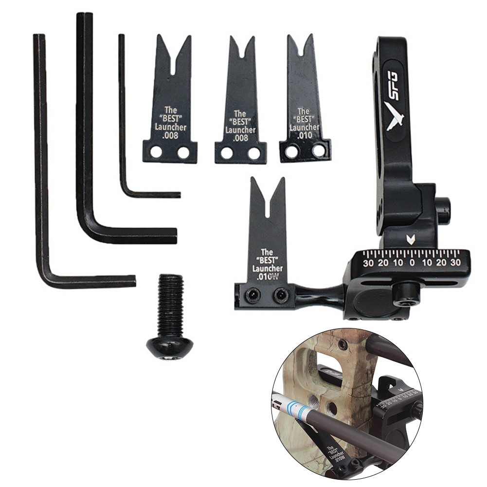 High quality steel plate arrow rest with clear scale for precise adjustments