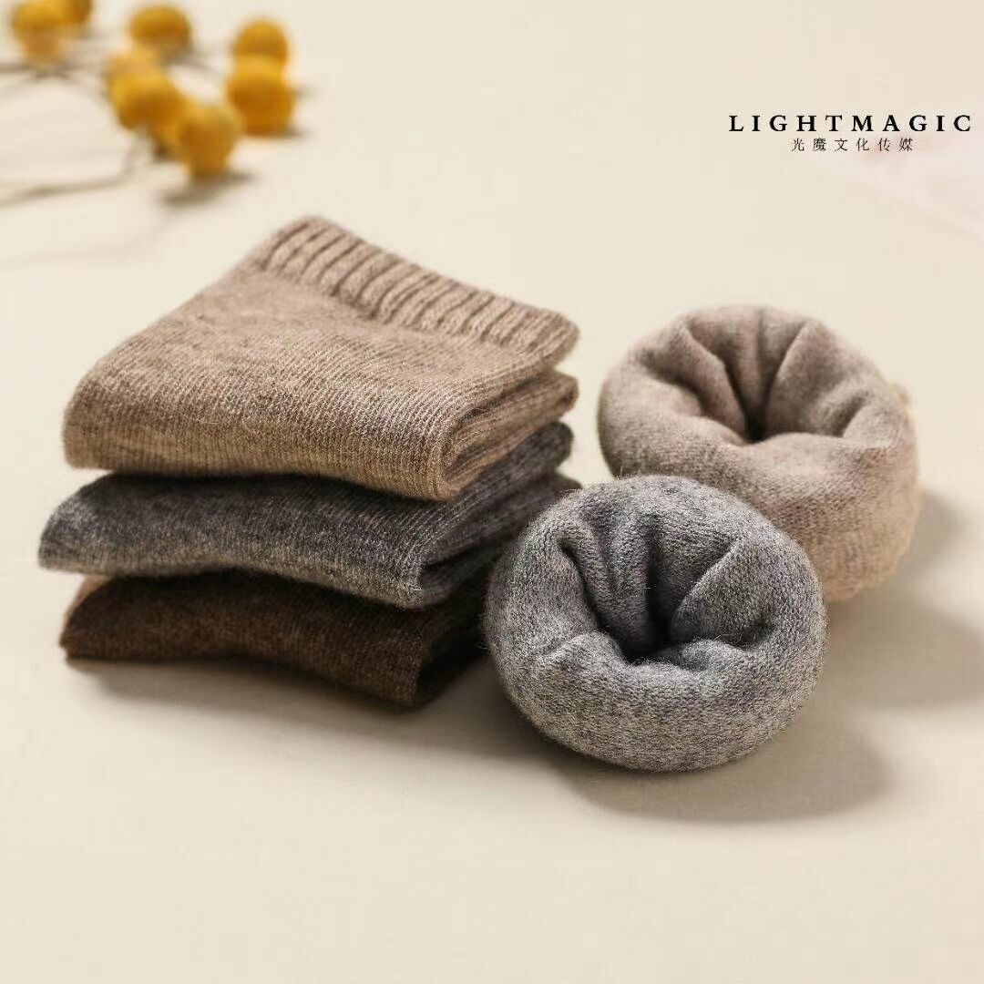 New 5 pairs Mongolia Pure Cashmere Wool Men Men Unisex Socks Crew Mid-calf