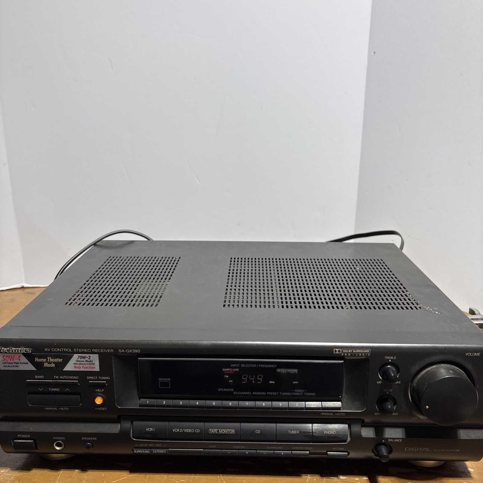 Vintage Technics SA-GX390 Stereo Receiver With Phono Jacks, Made in Japan