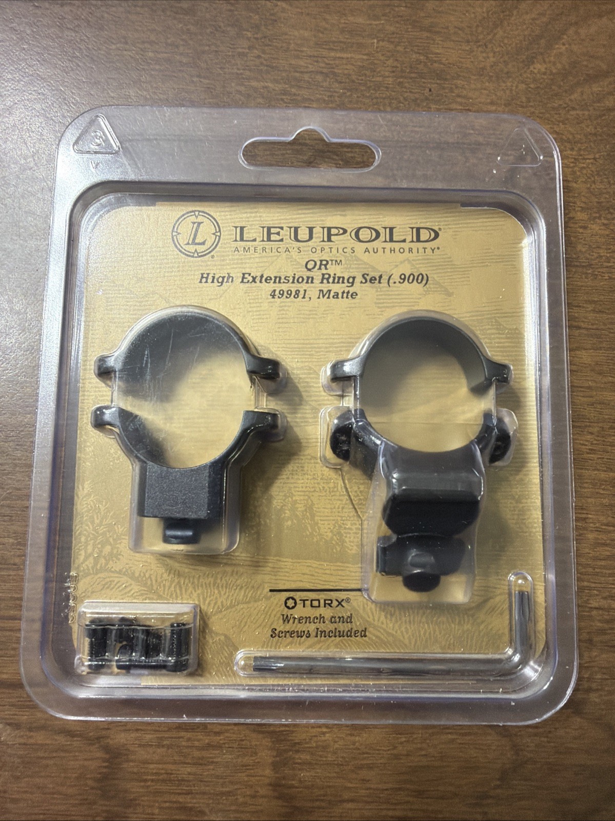 NOS Leupold QR 1" High Extension Matte Quick Release Scope Rings 49981