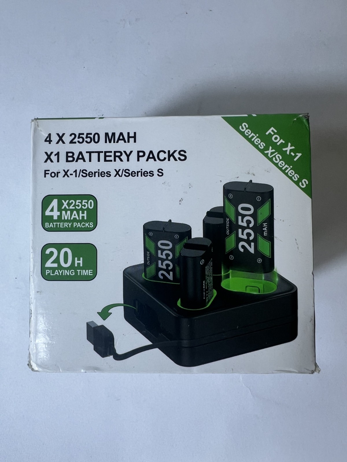 Battery Charger  XSS/XSX/X1 with 4x 3600 mAh Battery Packs X-1 Series X Series S