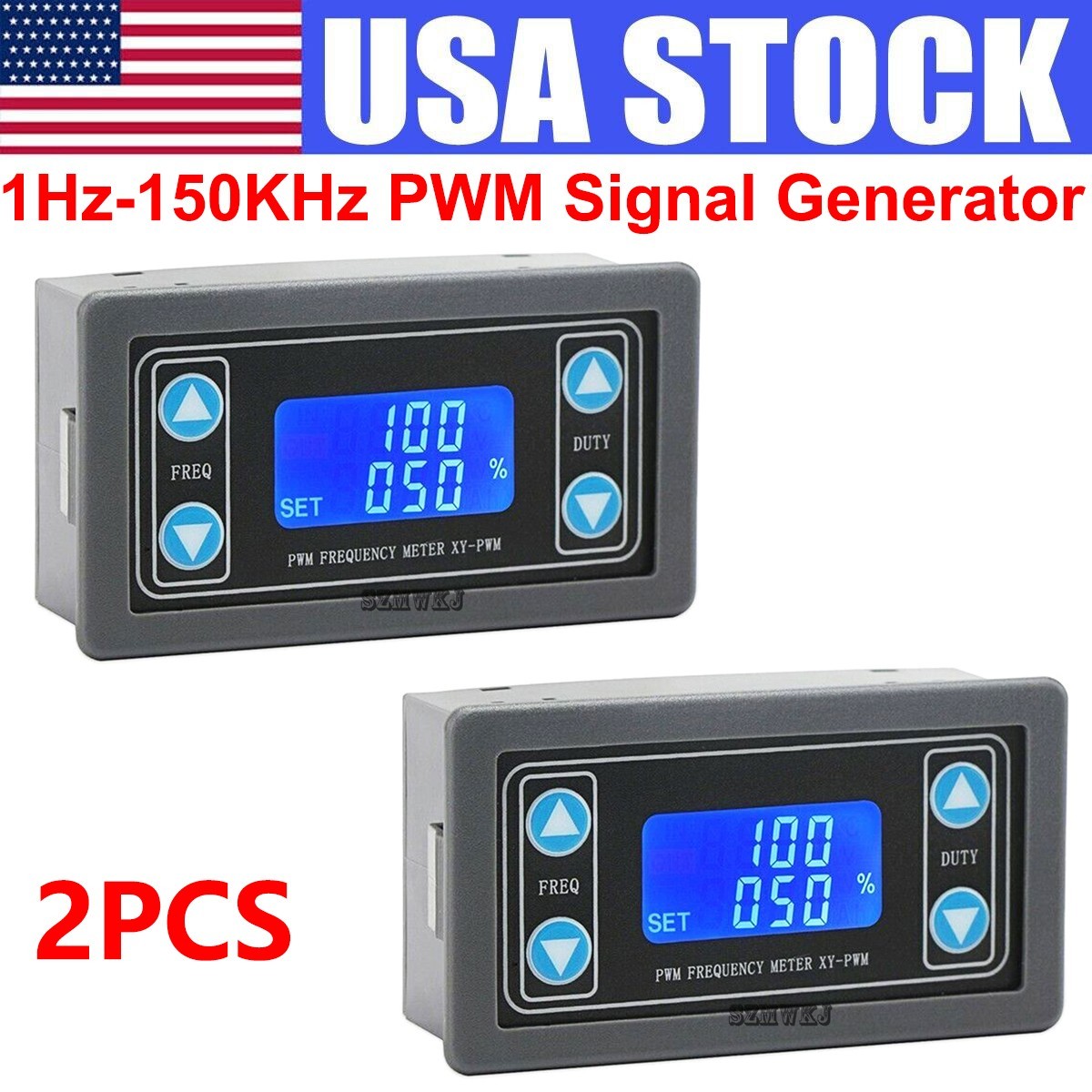 2* Signal Generator Module Adjustable PWM Pulse Frequency Duty Cycle Square Wave