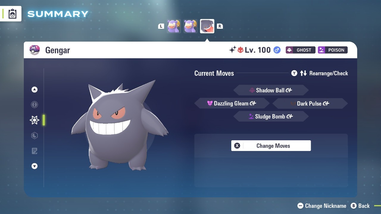 Gengar Shiny Alpha 6IVs Battle Ready - Legends ZA
