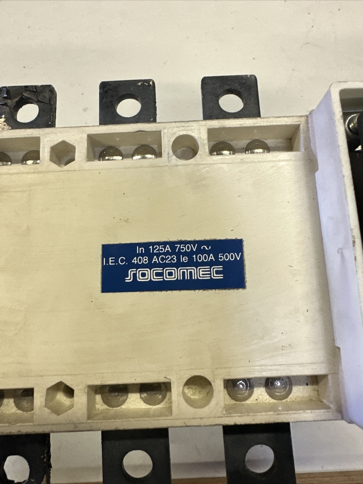 Socomec 100 Amp 3 Pole Manual Transfer Switch