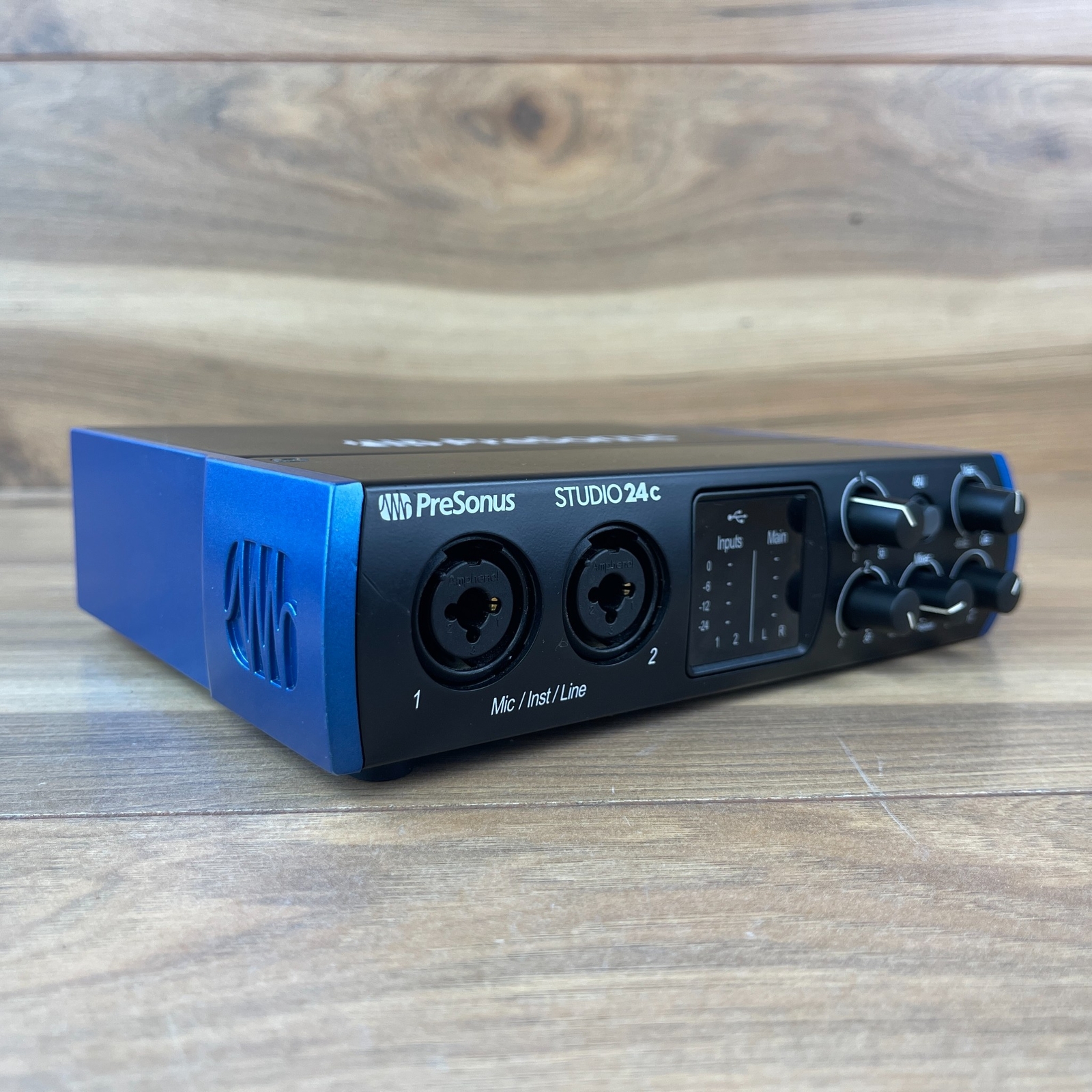 PreSonus Studio 24C Desktop Audio Interface Black USB-C 192 kHz LED Level Meter