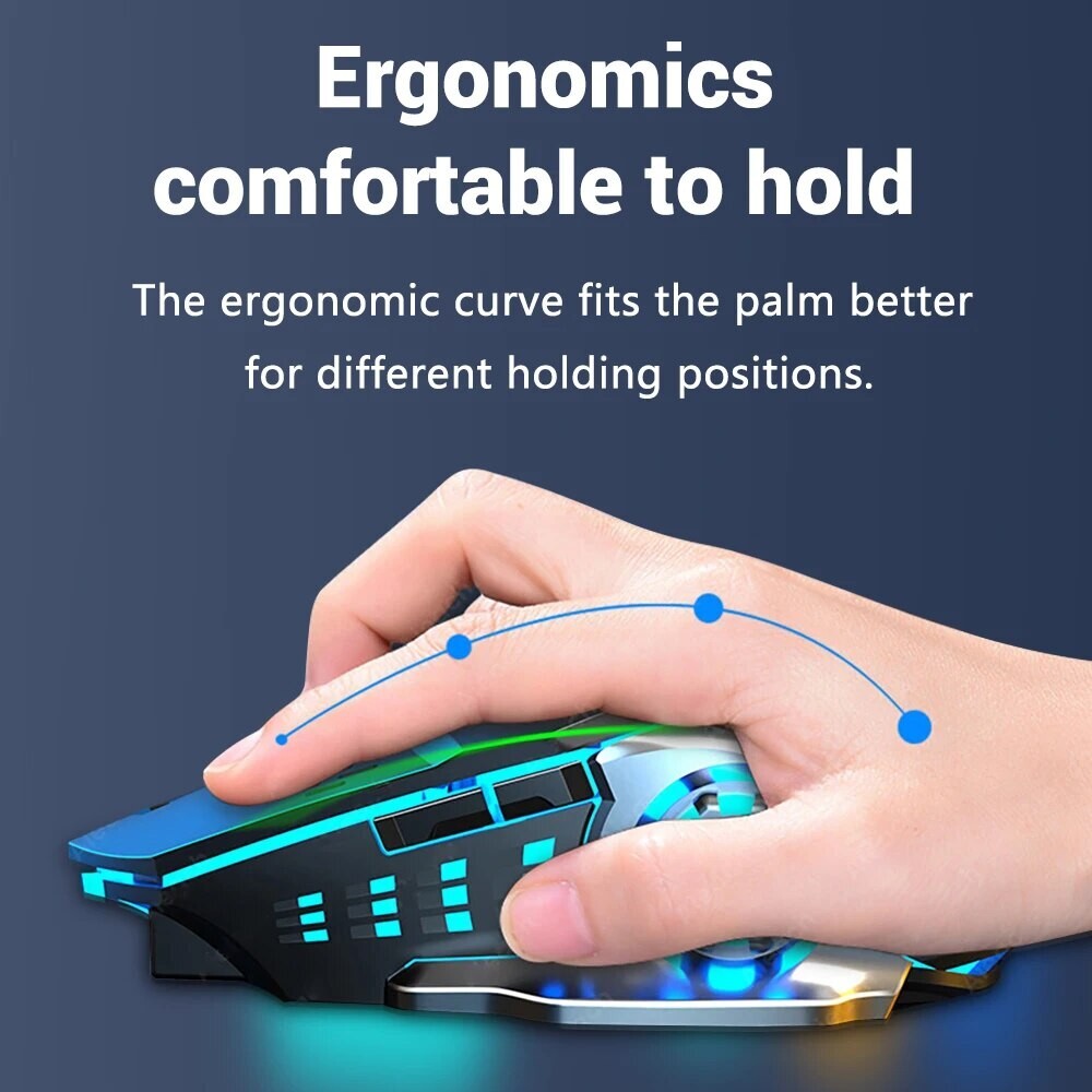 Rechargable Wireless Gaming Bluetooth Mouse