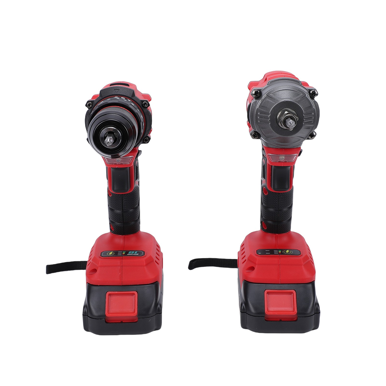 21V Impact Wrench & Drill Combo Kit, 350N Torque, Brushless, 2 Batteries, LED