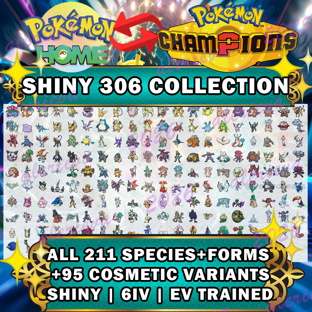 POKEMON CHAMPIONS COMPLETE SHINY EV TRAINED COLLECTION SUPER VALUE BUNDLE