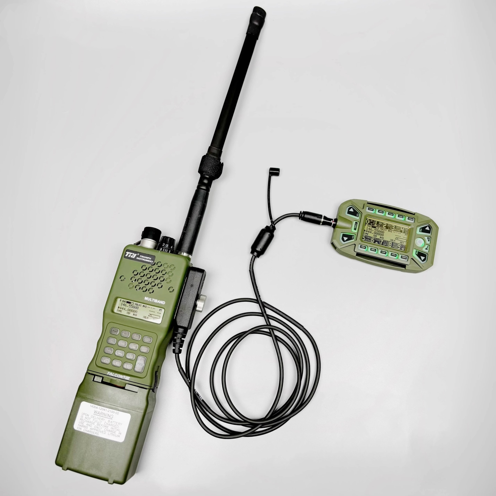 TRI AN/PRC-152 Radio【15W】Aluminum MULTIBAND Walkie Talkie With KDU Display Unit