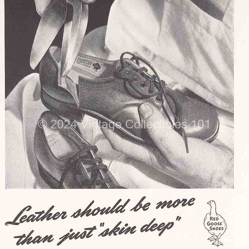 1942 Friedman Shelby Red Good Shoes photo art decor vintage print ad