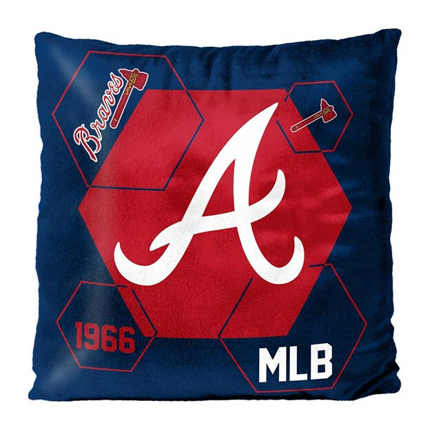 Atlanta Braves 16"x16" Northwest Connector Velvet Touch Pillow - MLB