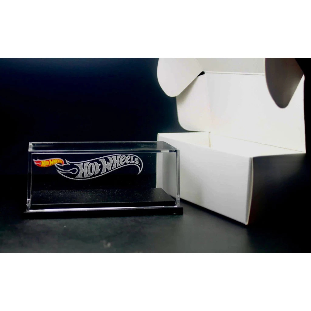 Premium Acrylic Display Case 1:64 For Hot Wheels Custom Engraved Matte Box