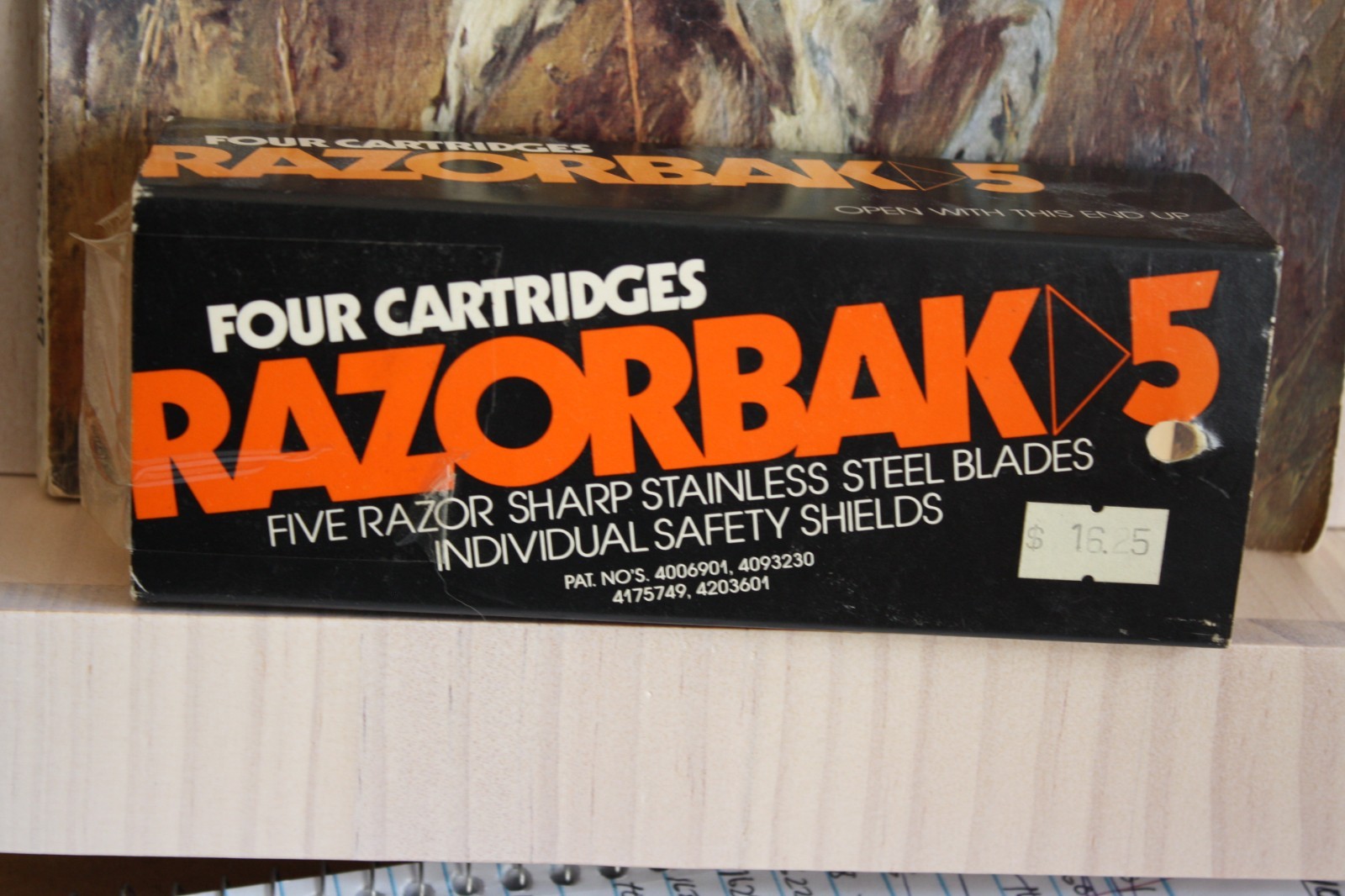 1976 4 Razorbak 5  Broadhead Blade Cartridges  Original Box Archery Bow Hunting