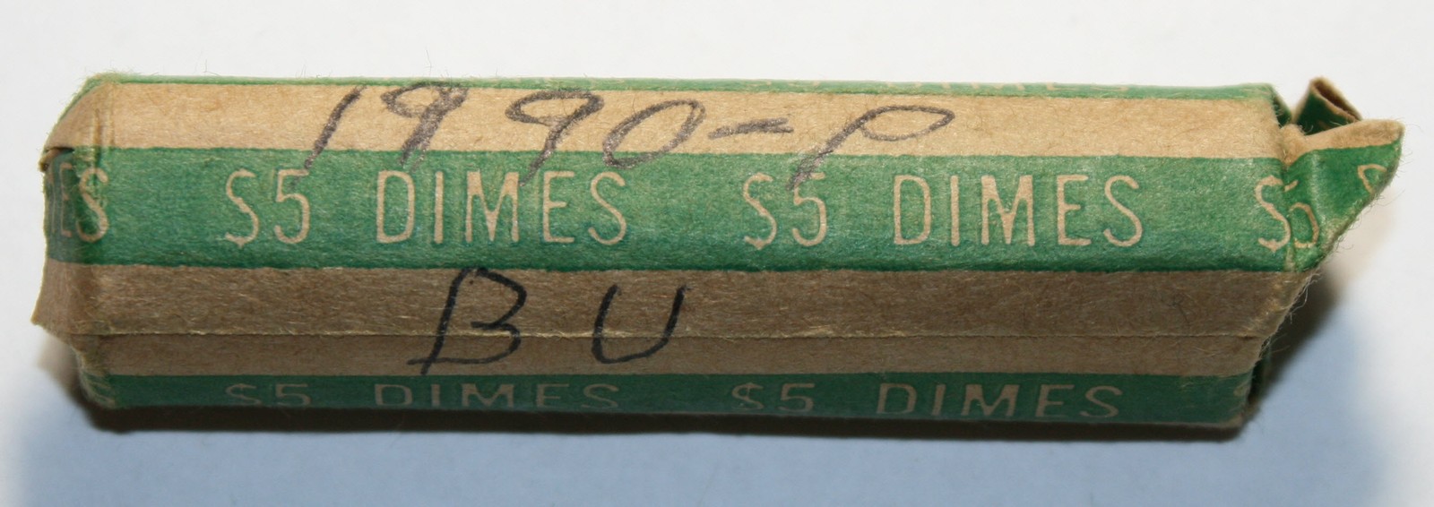 1990-P Roll of 50 Uncirculated Roosevelt Dimes
