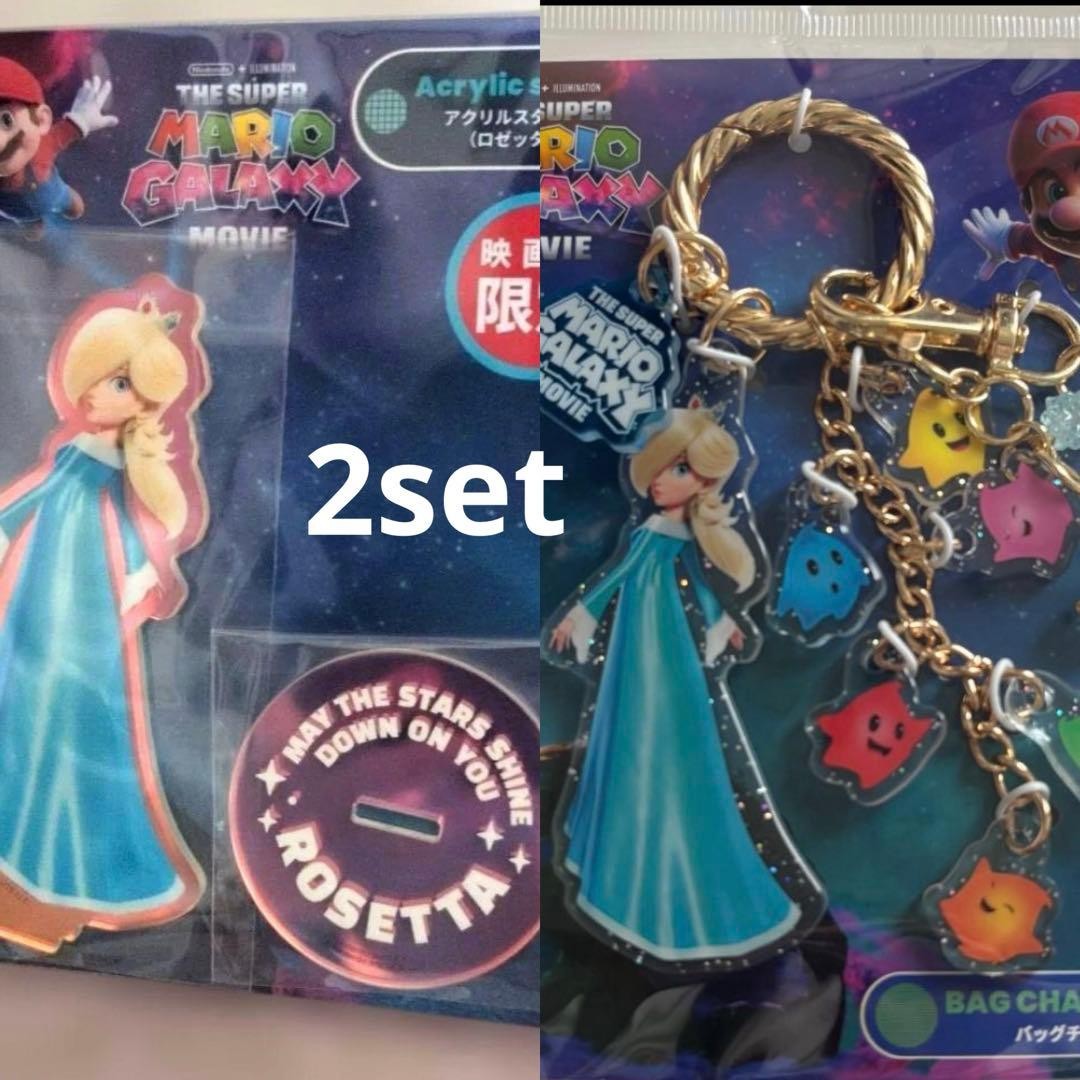 Super Mario Galaxy Movie Rosalina Bag Charm＆Acrylic stand Theater Limited