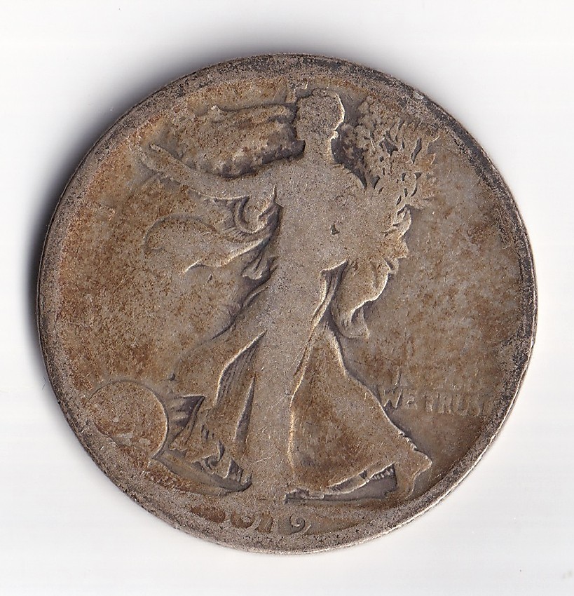 1919-D Walking Liberty Half Dollar NO COMBINED SHIPPING