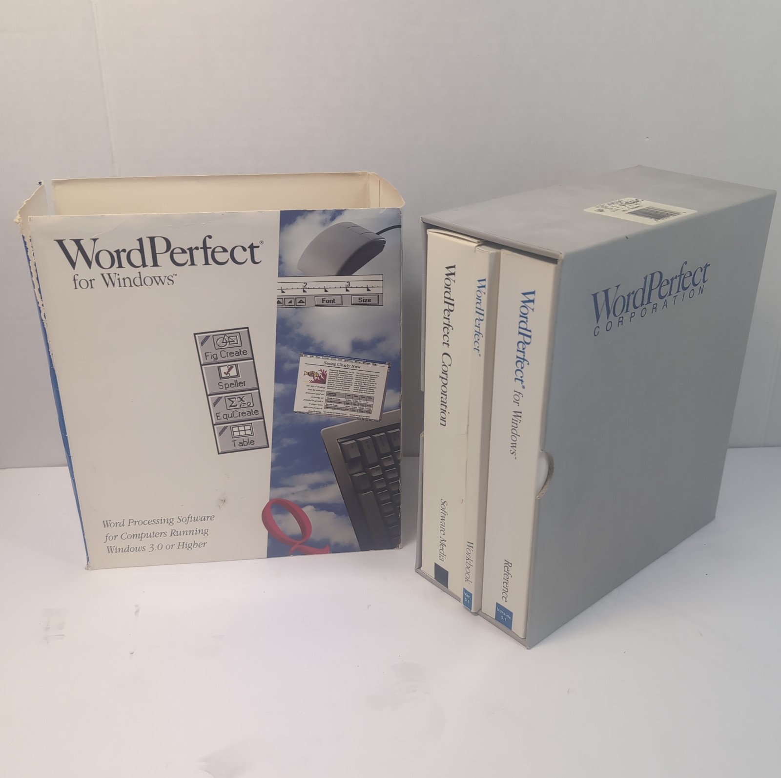 WordPerfect 5.1 For Windows 7 Disk Set - Complete In Box