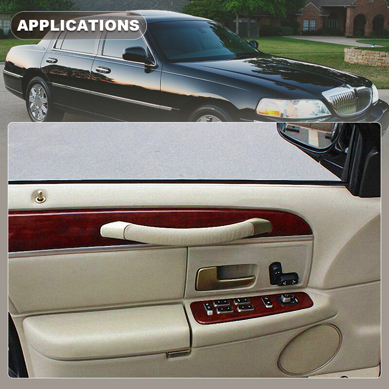 4 Sets Door Interior Pull Handle Strap End Cap Trim For Lincoln Town Car 2003-11
