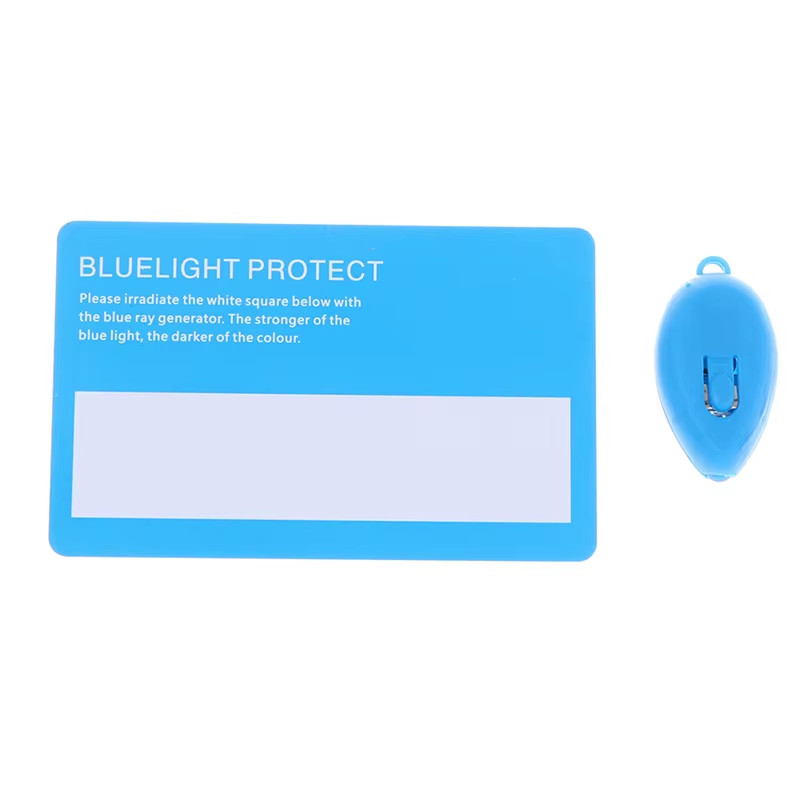1Pcs Flashlights anti Blue Light &1Pcs Card LED Plastic Torch Light Glasses Test