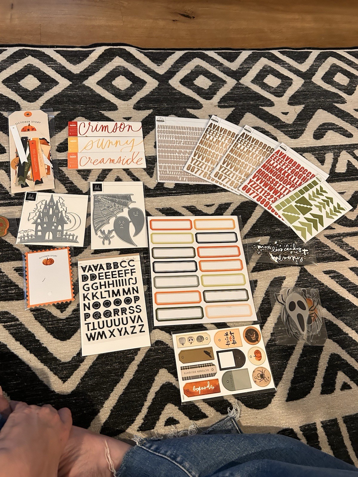 Ali Edwards Heidi Swapp Stickers Die Cut Stickers Scrapbooking October Halloween