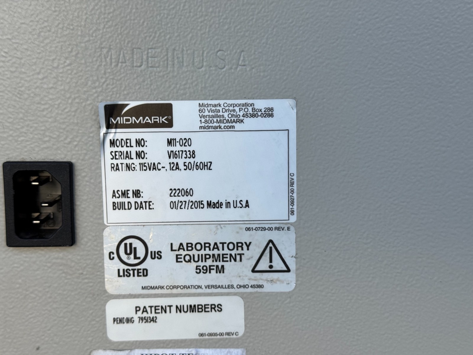 Midmark M11 Ultraclave Sterilizer Autoclave - 3560 Cycles