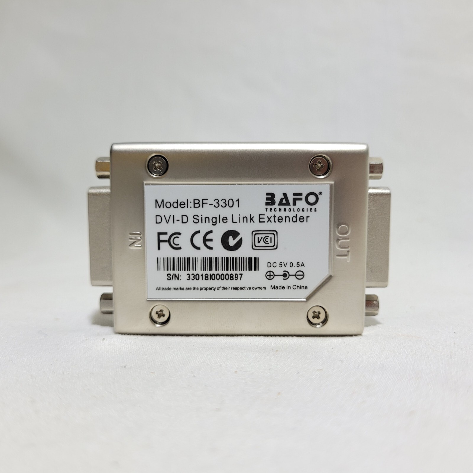 BAFO BF-3301 DVI-D SINGLE LINK EXTENDER.