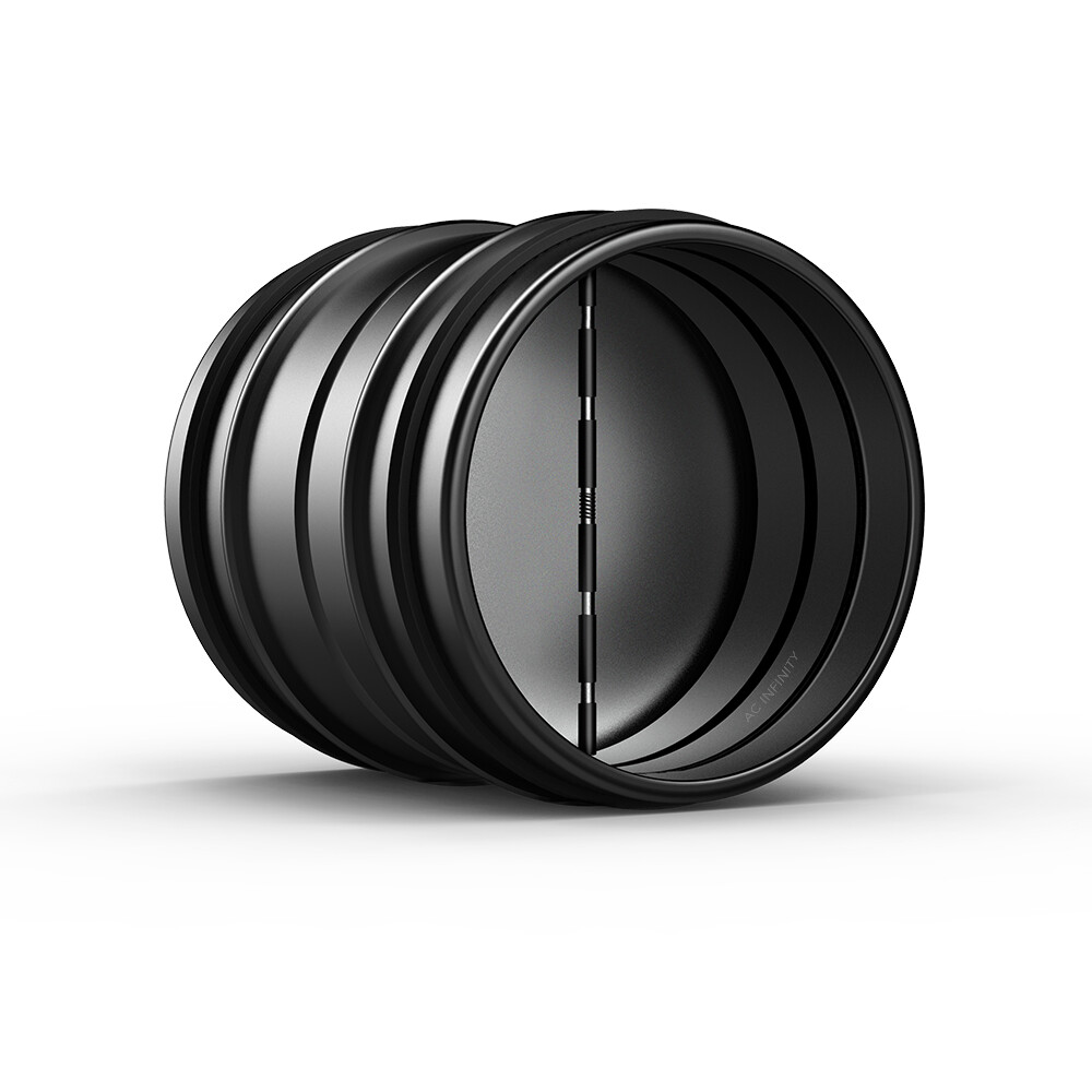 Backdraft Damper, 6" Antidraft Ducting Insert for Range Hoods and Bathroom Fans