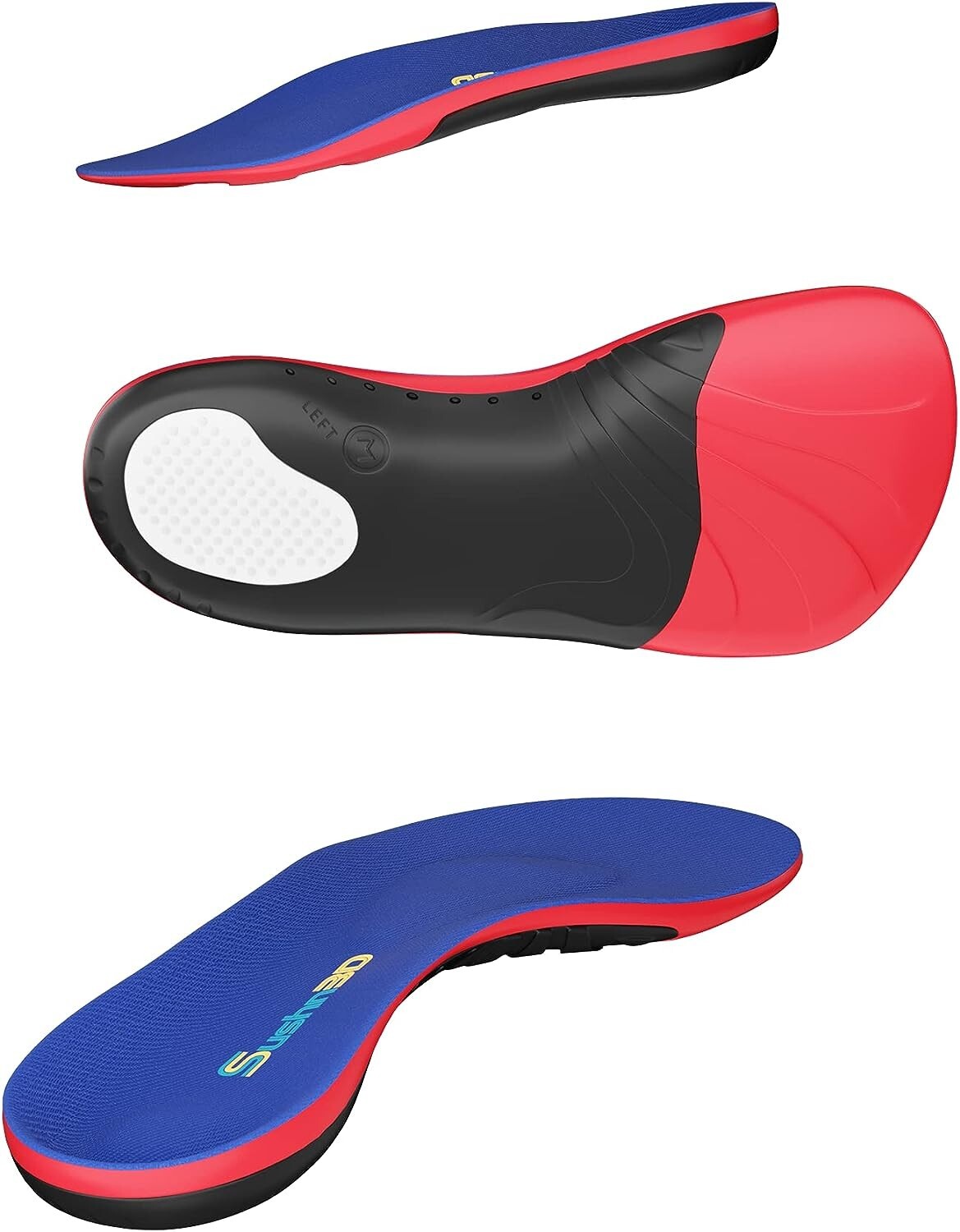 Sushn3D Plantar Fasciitis Insoles, Arch Support Insoles - XL