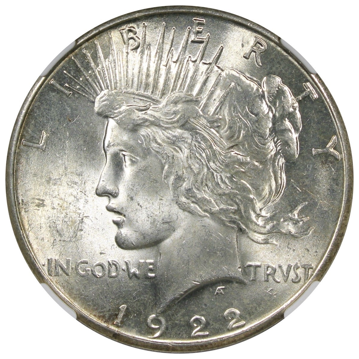 1922-S Peace Dollar NGC MS62 Better Date $1 Uncirculated