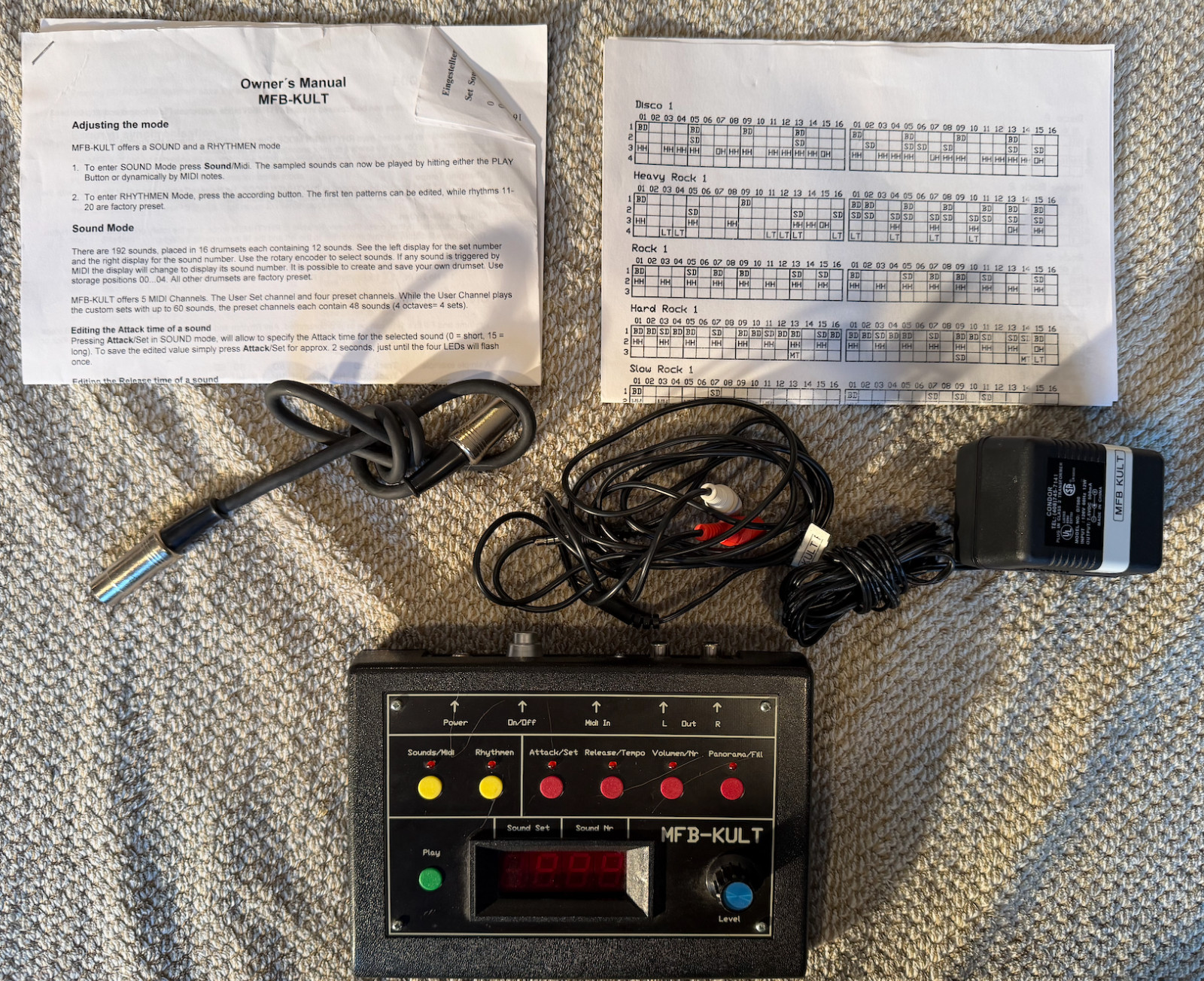 MFB Kult Drum Module / Drum Machine (2001) – Rare Vintage German Groovebox MINT!
