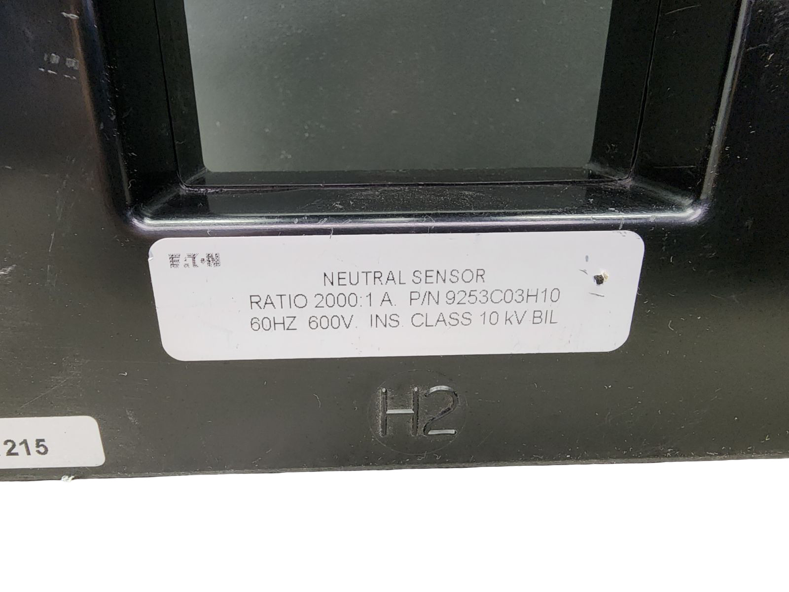 Eaton 9253C03H10 Neutral Sensor | 2000:1A | 50/60 Hz 600V | 10 kV BIL | OEM Curr