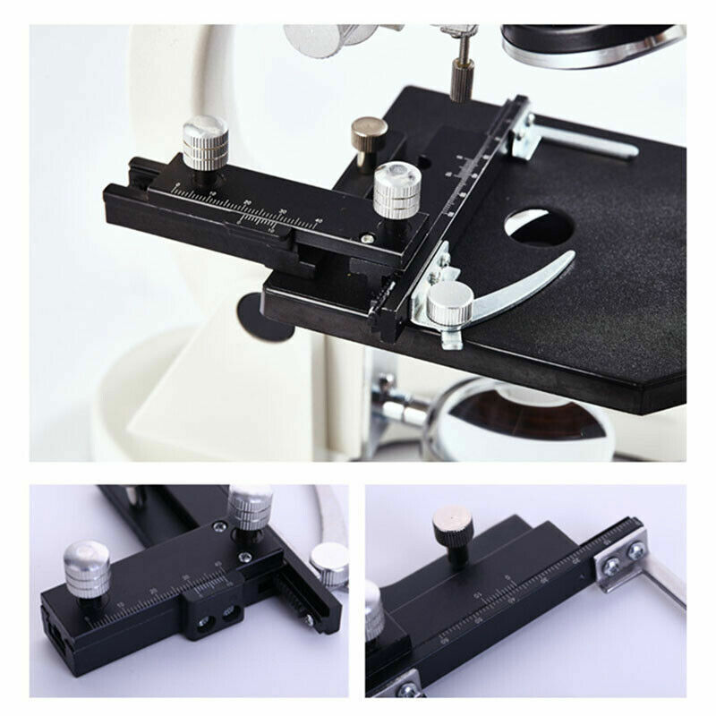 Biological Microscope Metal Moving Calipers X-Y Movable Stage With Scale