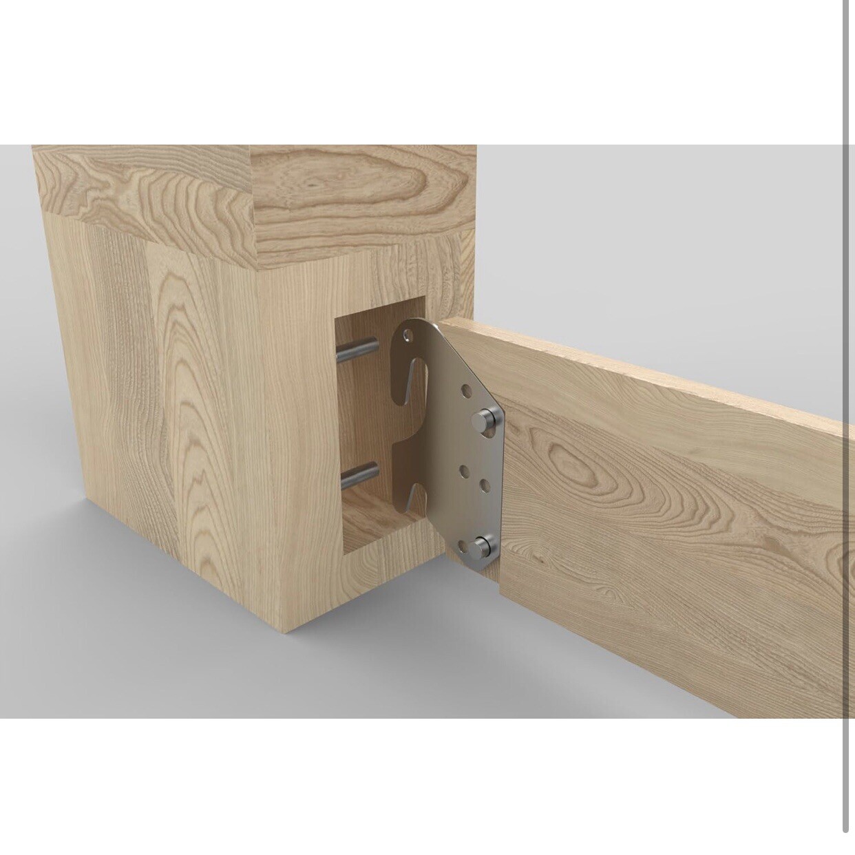 2pcs Universal Wood Bed Metal Claw Hook,Bed Rail Hook Bracket,Plates Brackets