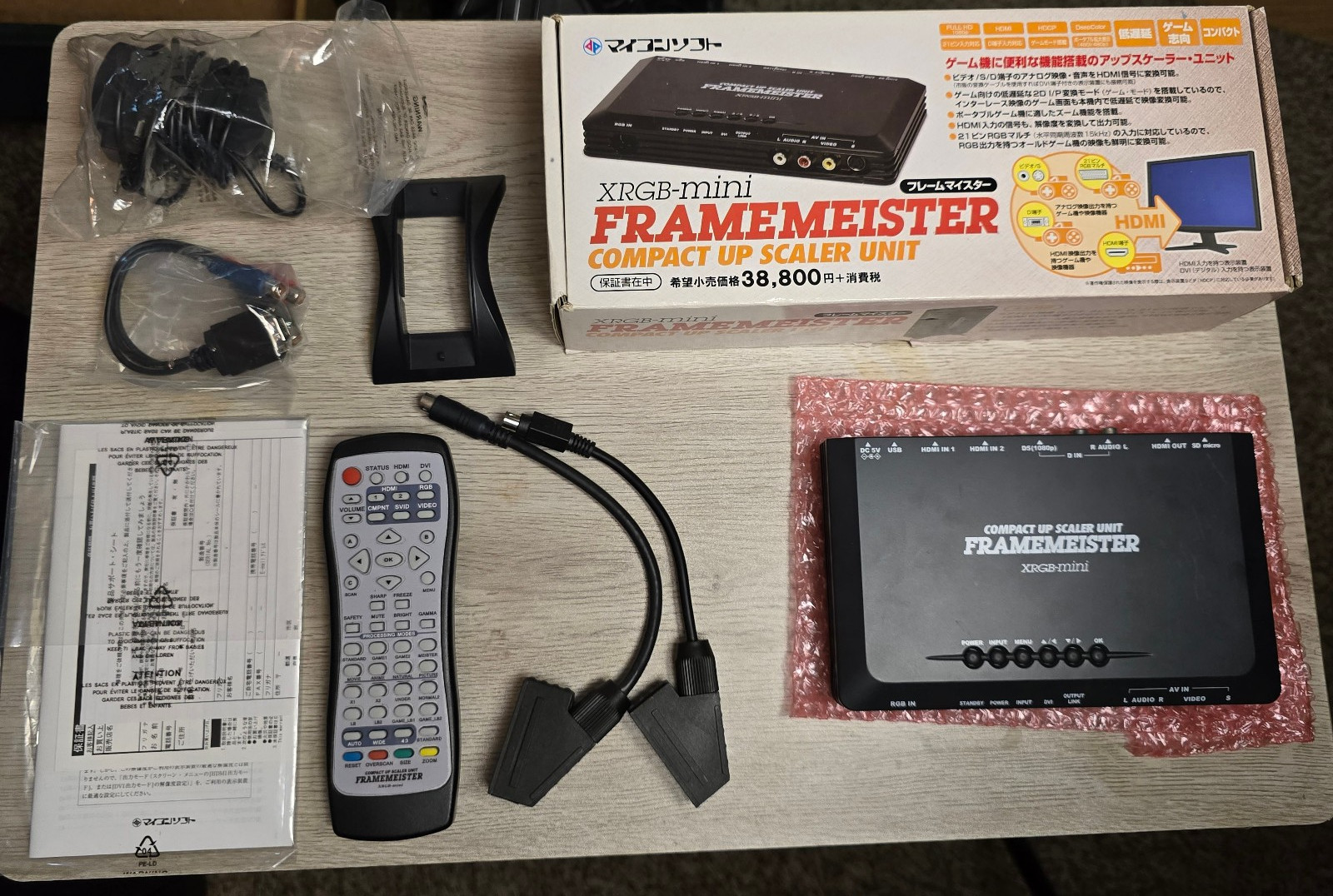 XRGB-mini Framemeister Compact Up Scaler Unit – Complete Kit – Tested Working