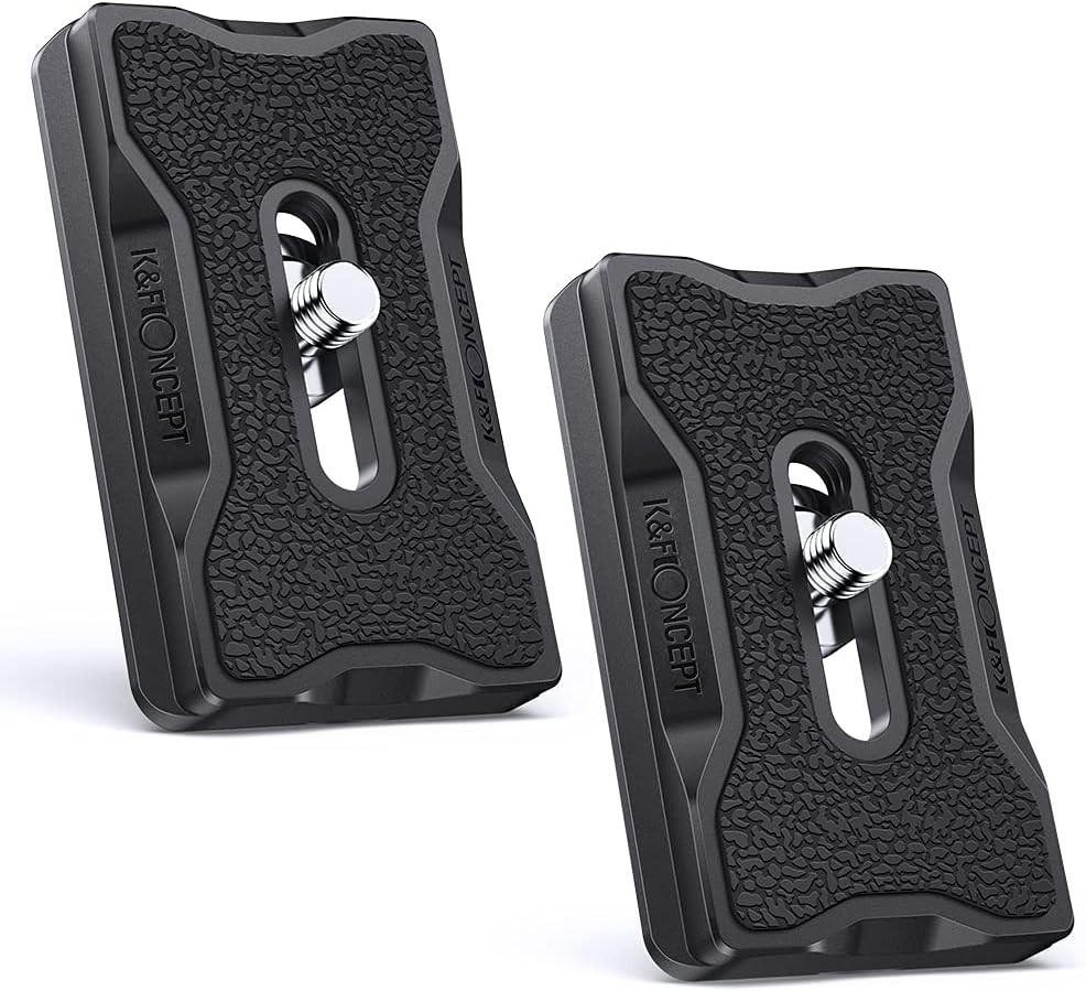 K&F CONCEPT Camera Tripod Quick Release Plate w/ Standard 1/4" Screw