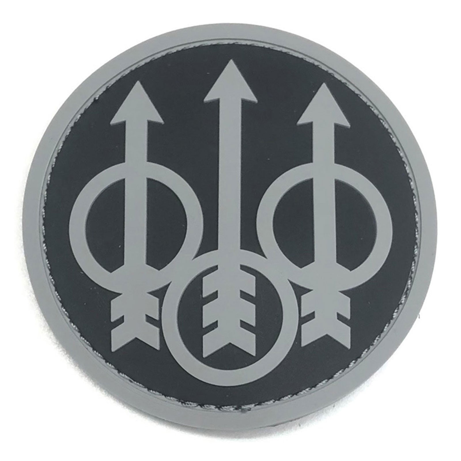 BERETTA Tactical Trident Logo Design Black Hook-and-Loop Flexible Hunting Patch
