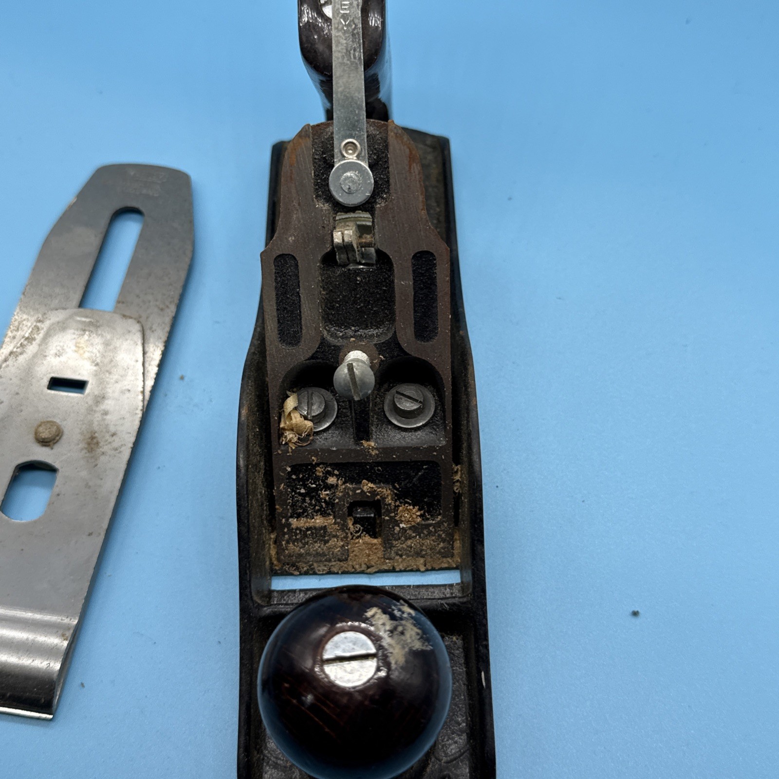 Stanley Bailey No. 4 Smooth Bottom Wood Plane with Original Box
