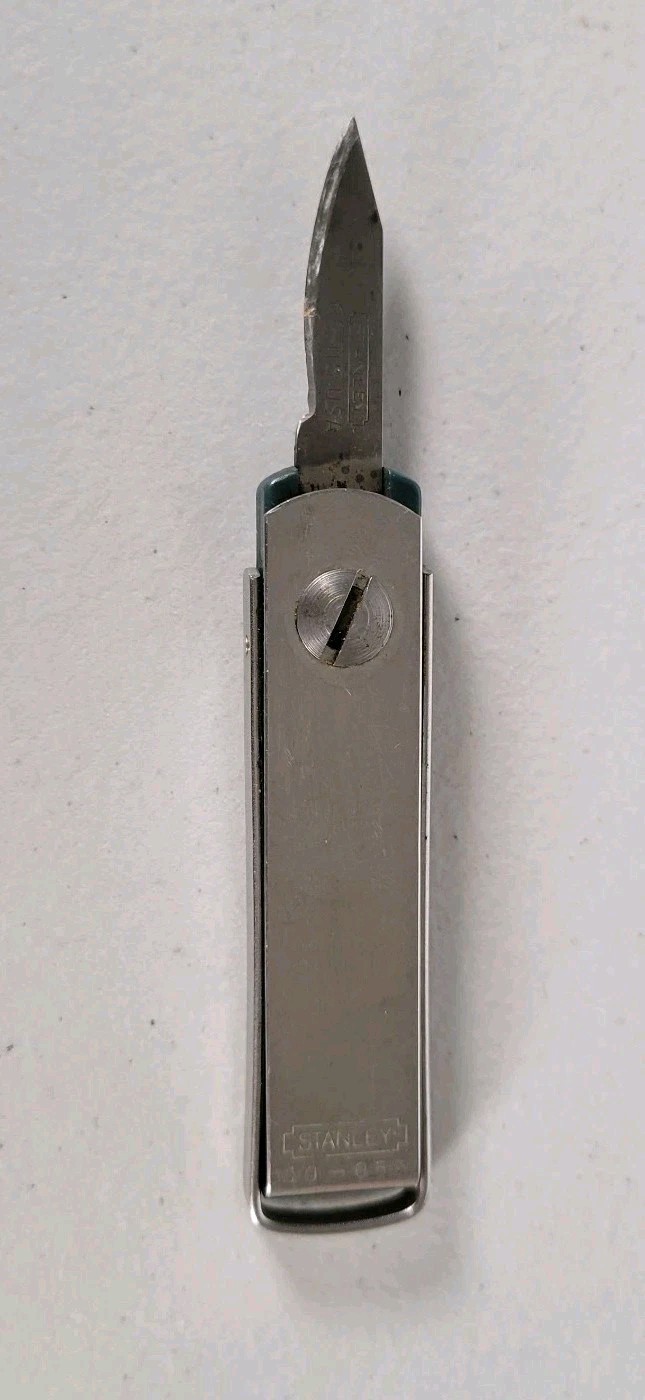 Vintage Stanley 10-059 Folding Pocket Utility Knife Made in USA