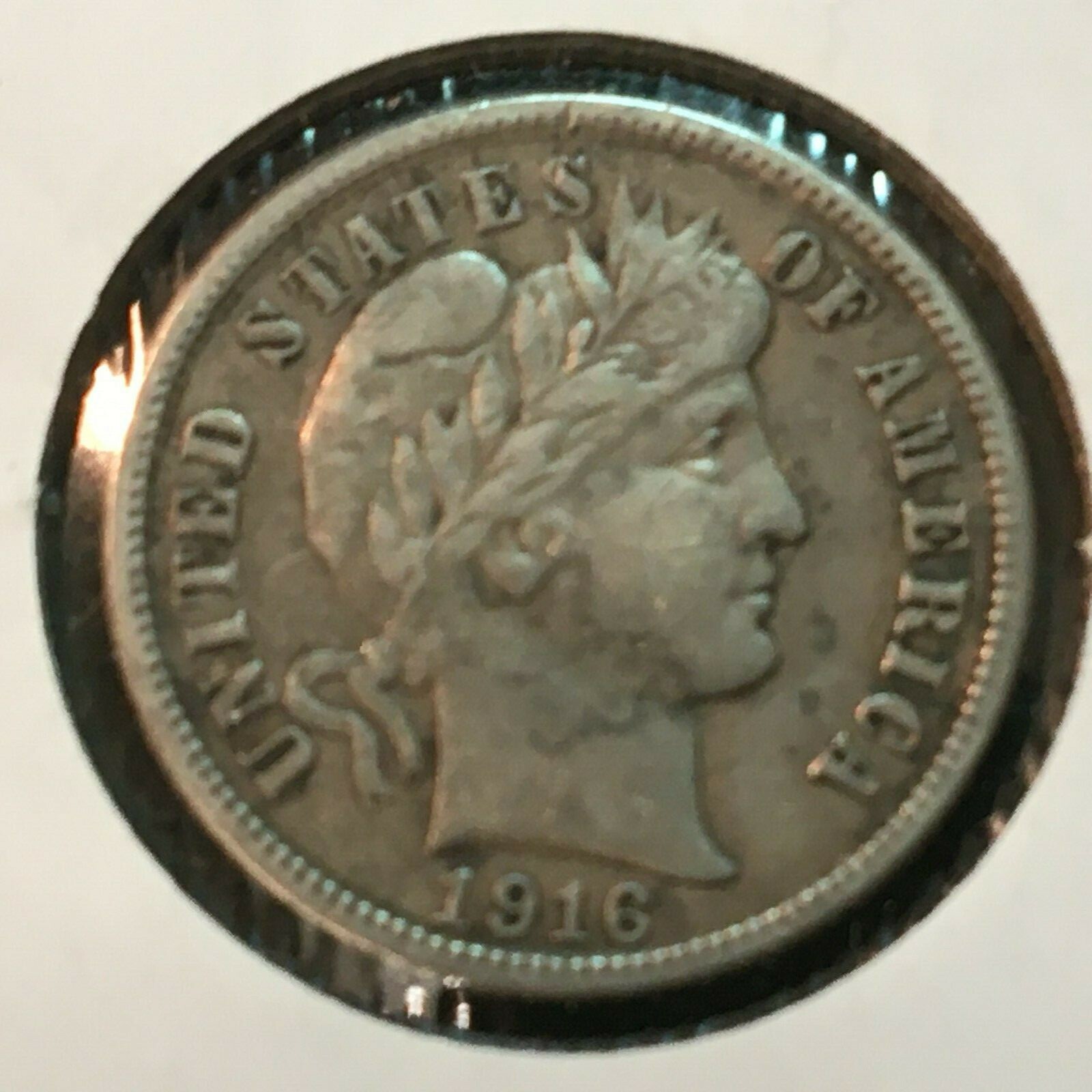 1916-P   XF   Barber Dime    Nice Coin     Combined Shipping