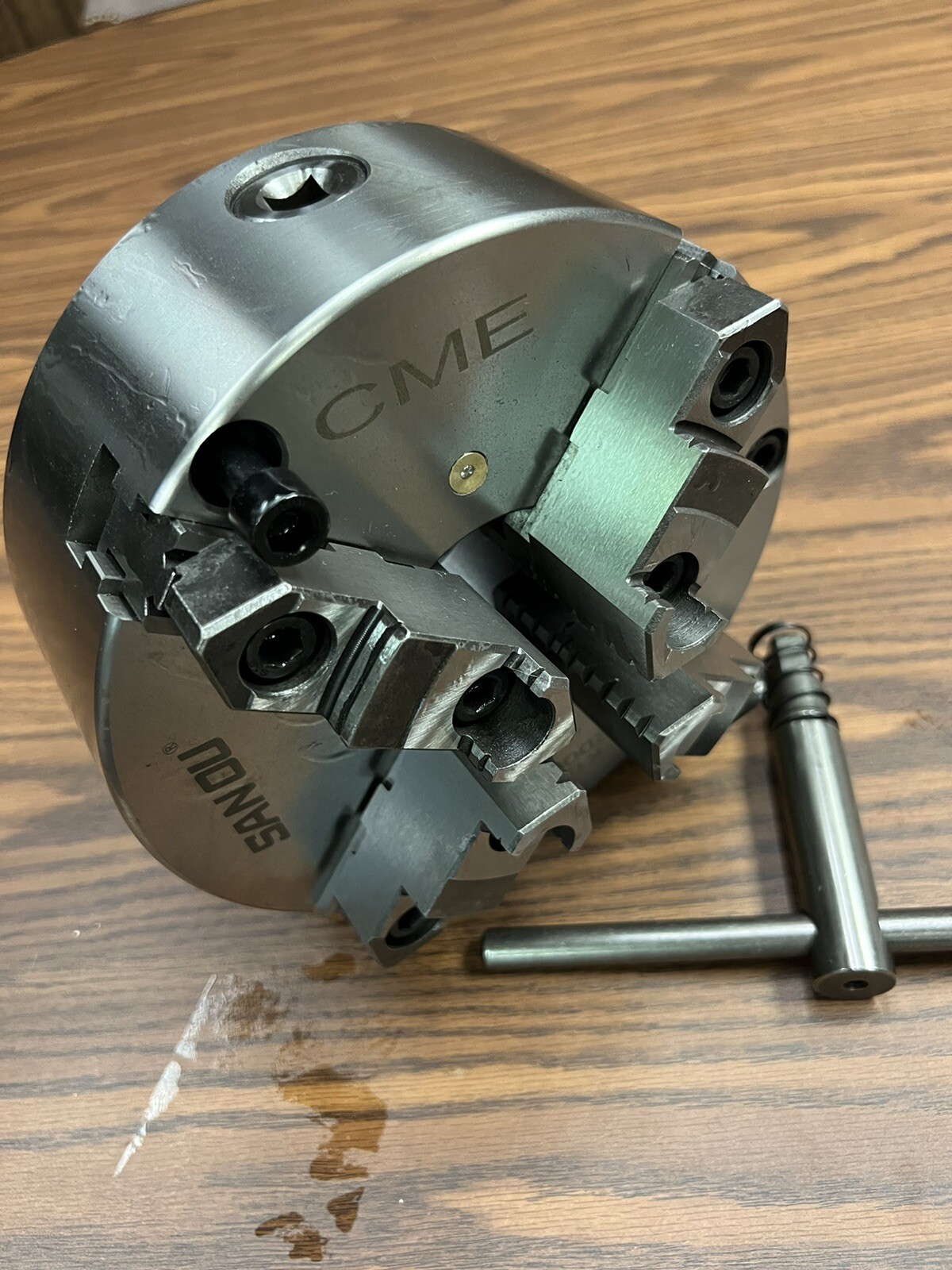 8” 4-JAW SELF-CENTERING LATHE CHUCK front mounting for rotary table #0804FM-SF