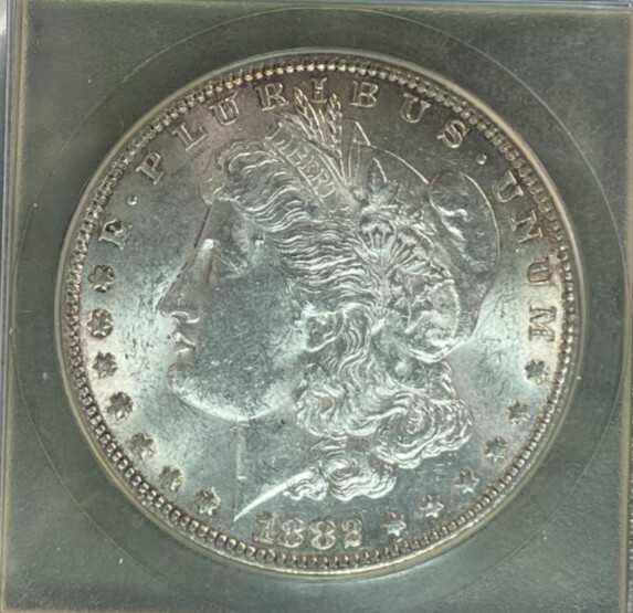 1882-P MORGAN SILVER DOLLAR ~BU ~NICE COIN~REF#USC