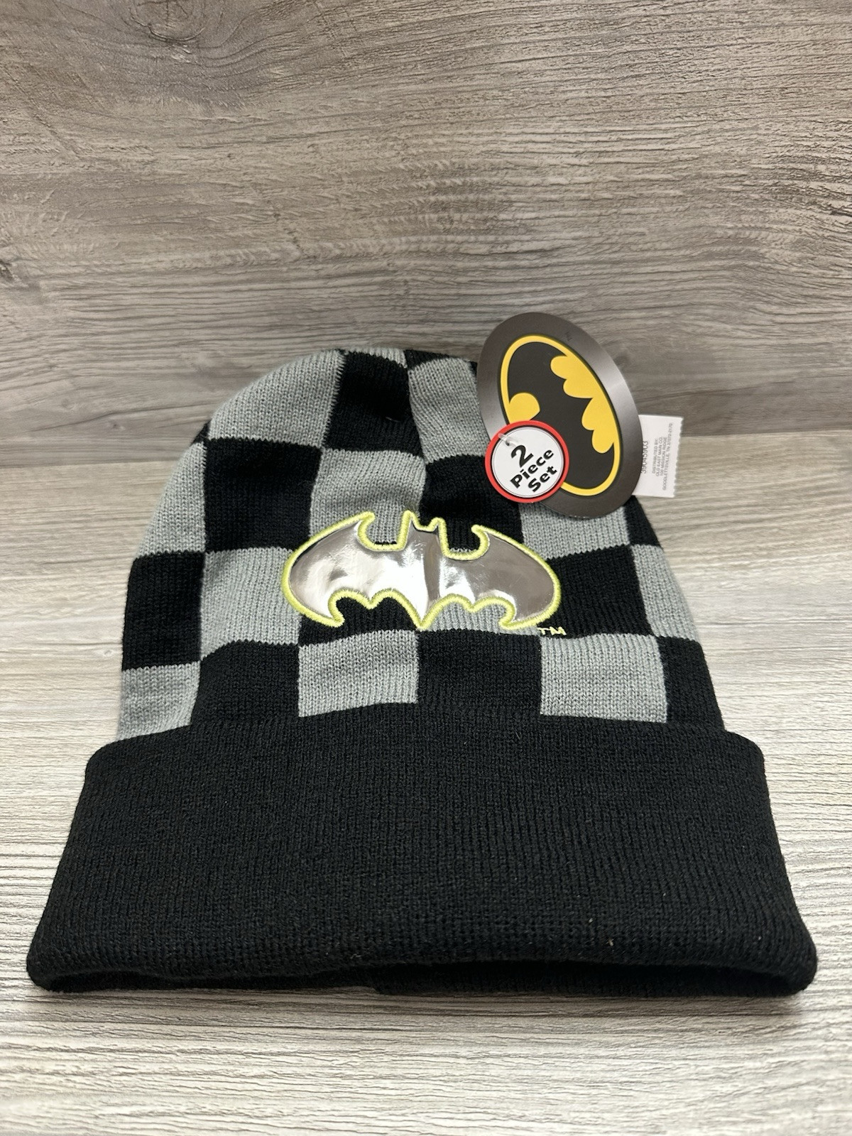 Batman DC Boys Beanie & Gloves Set One Size