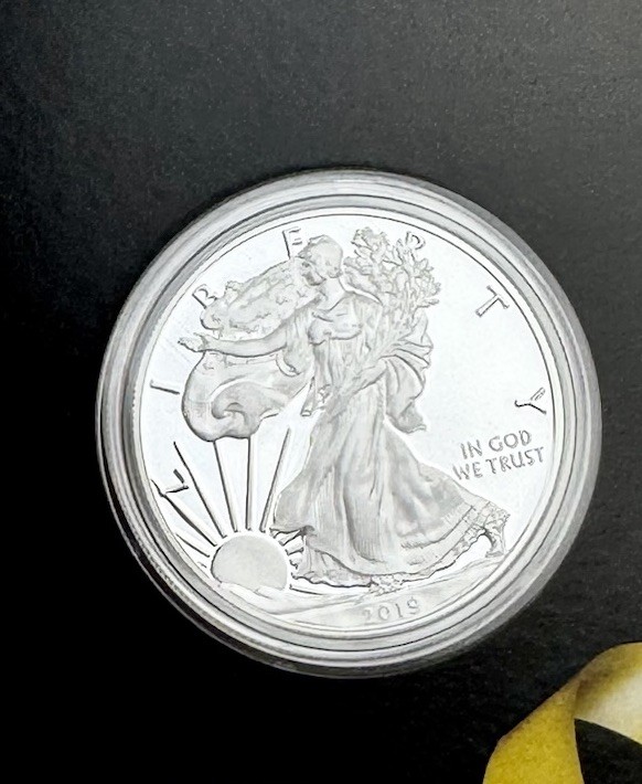 2019-W Proof American Silver Eagle Original Congratulations Set Gov. Packaging