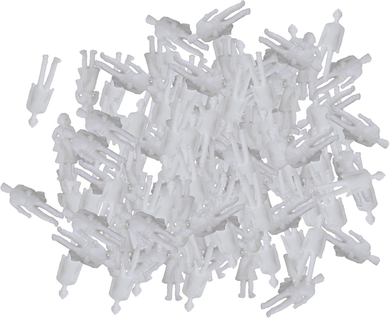 White Unpainted Architectural 1:100 Scale Model Figures Standing Figures for Min