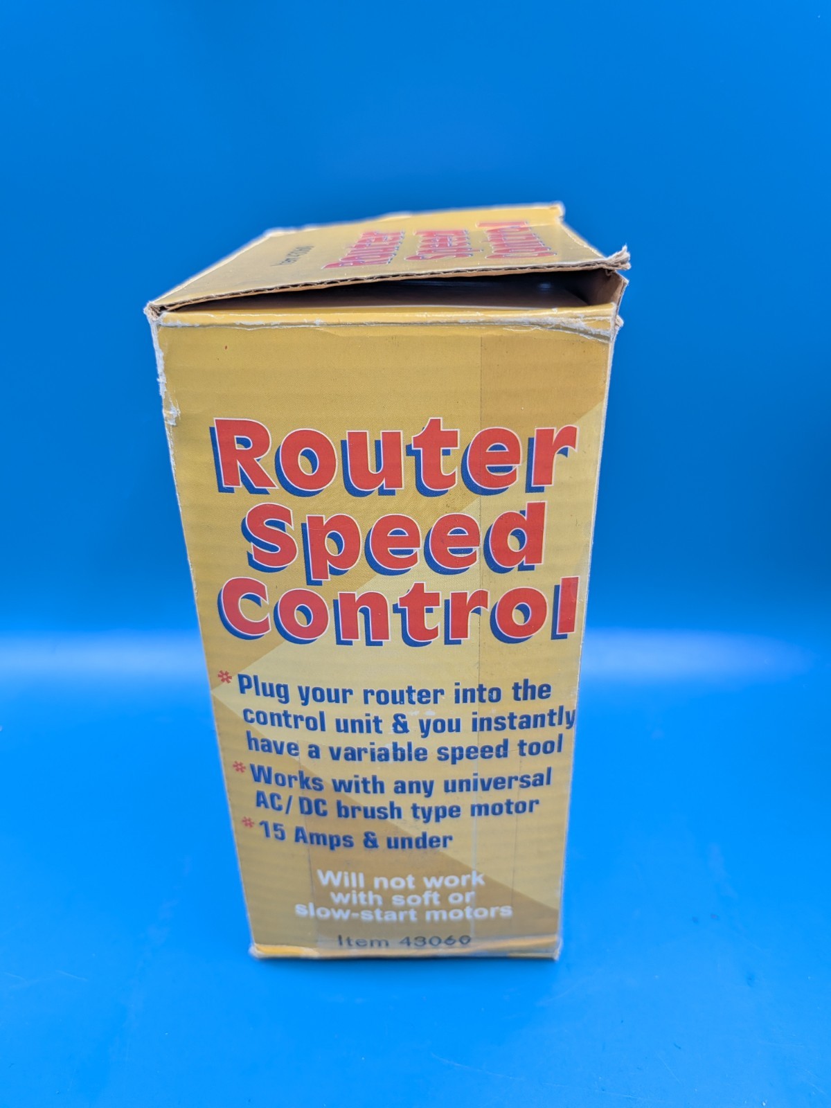 Router Speed Control Item 43060 Harbor Freight Box 120V 15A Variable or Full
