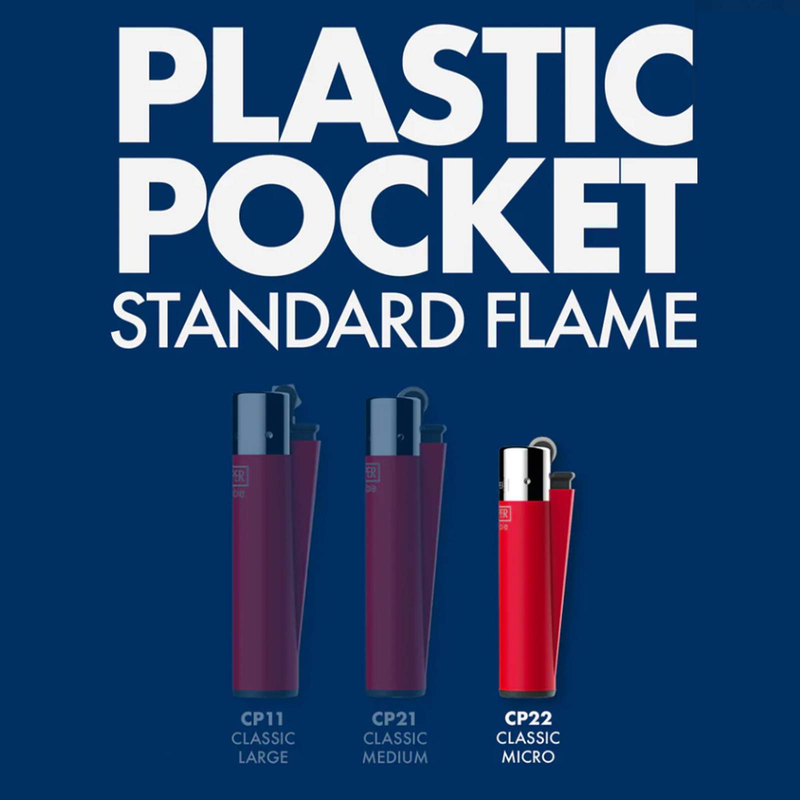 Clipper Micro Lighters - 4 Pack Pre-Filled Removable Flints - Crystal Gradient