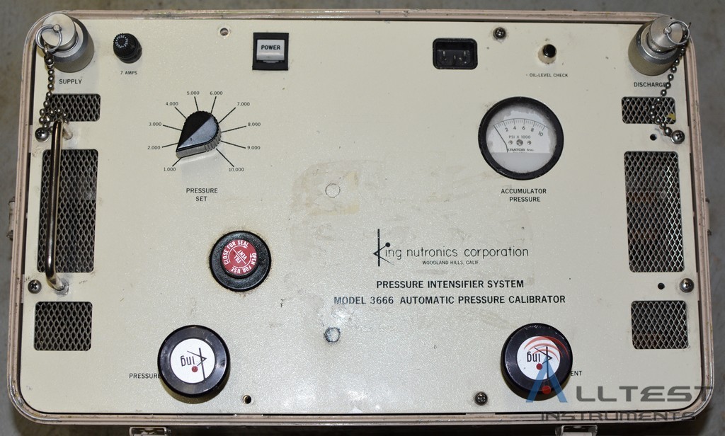 King Nutronics 3666-17-1 Automatic Pressure Calibration Pressure Intensifier