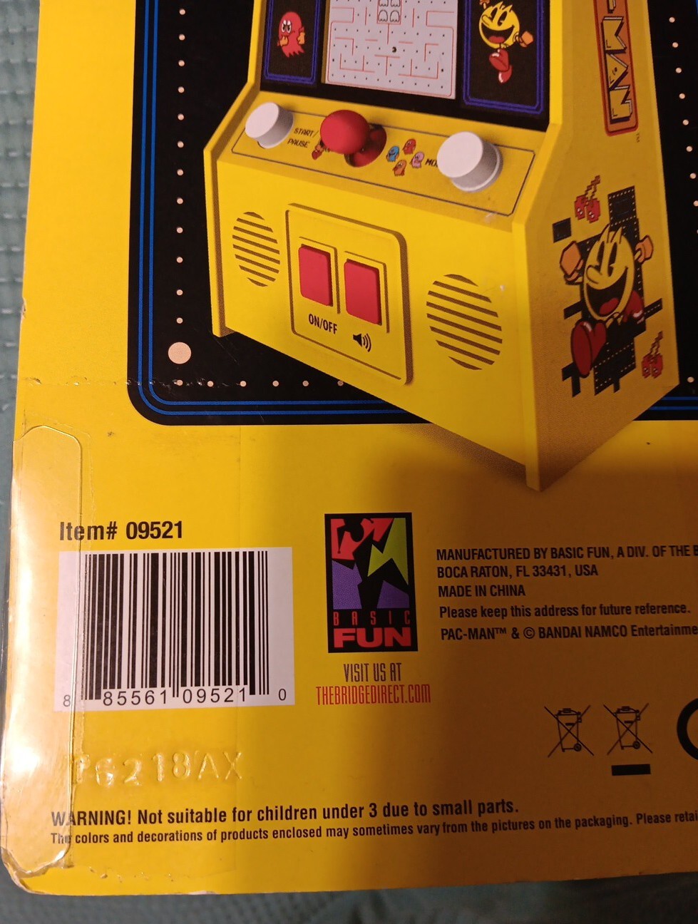 Pac Man Classic Arcade Gameplay Mini Game Unopened Handheld Works
