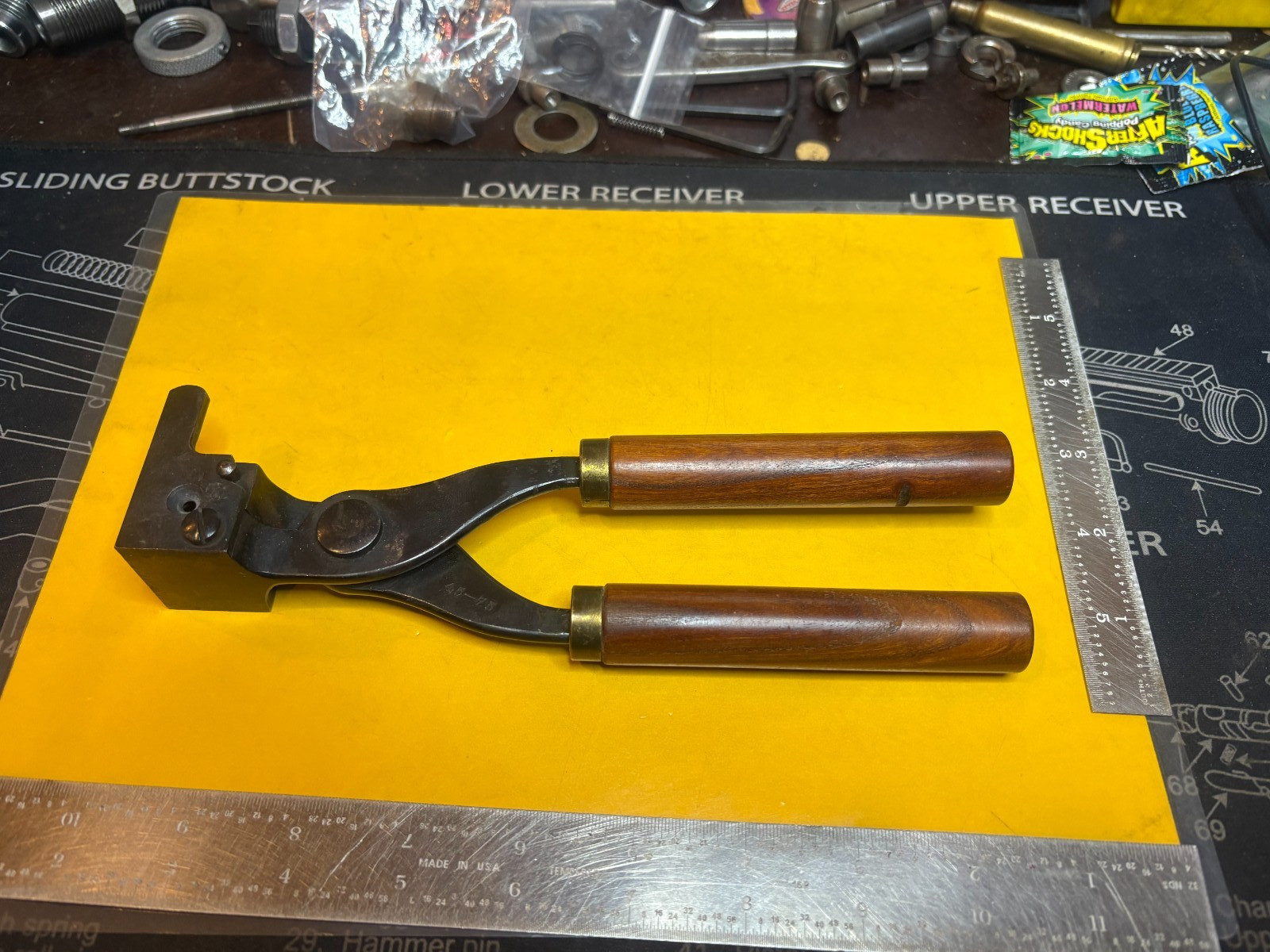 Vintage Winchester 45-75 Lead Mold with handles Lot#102